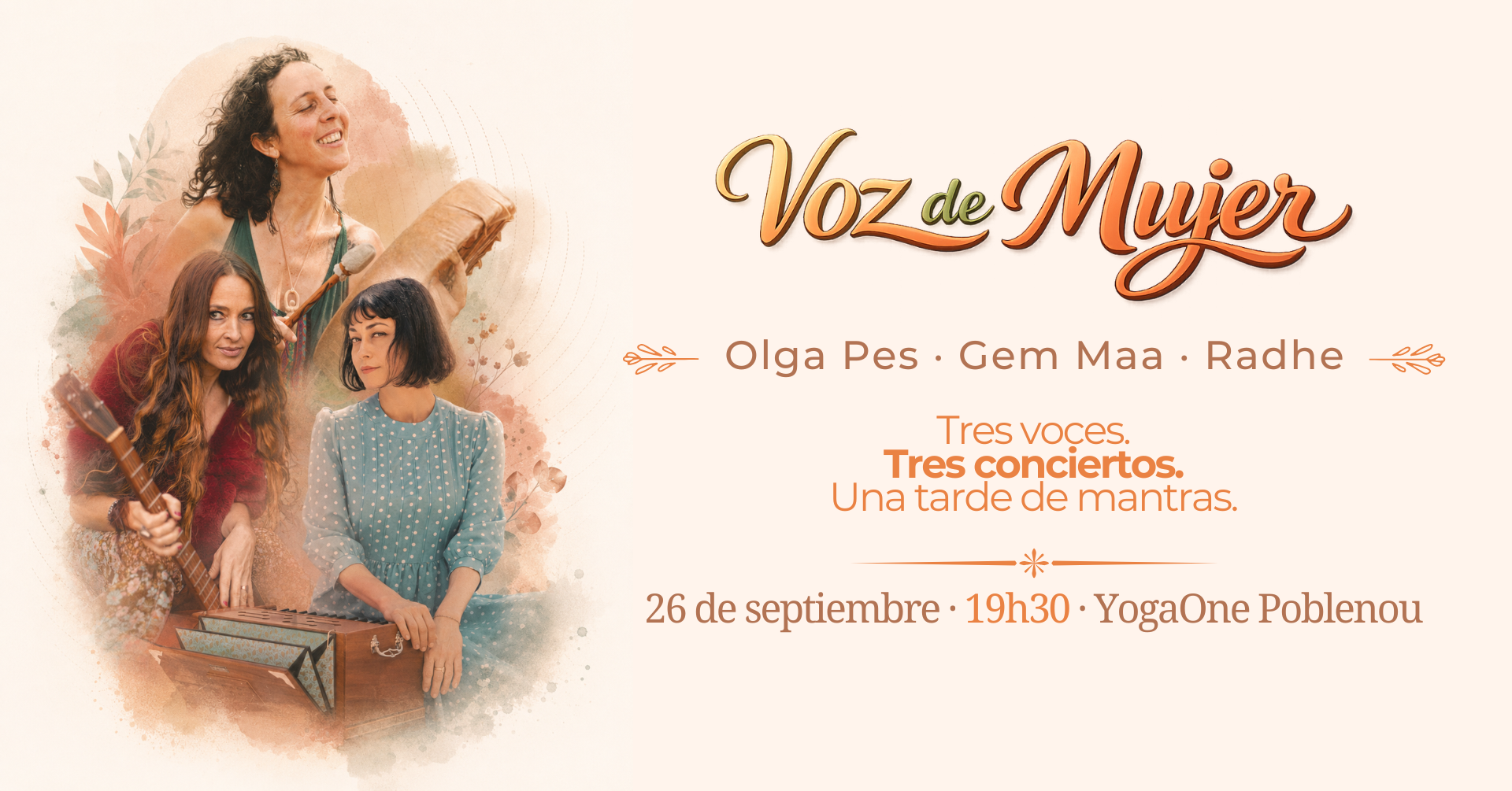 Voz de Mujer .... Gem Maa , Radhe, Olga Pes